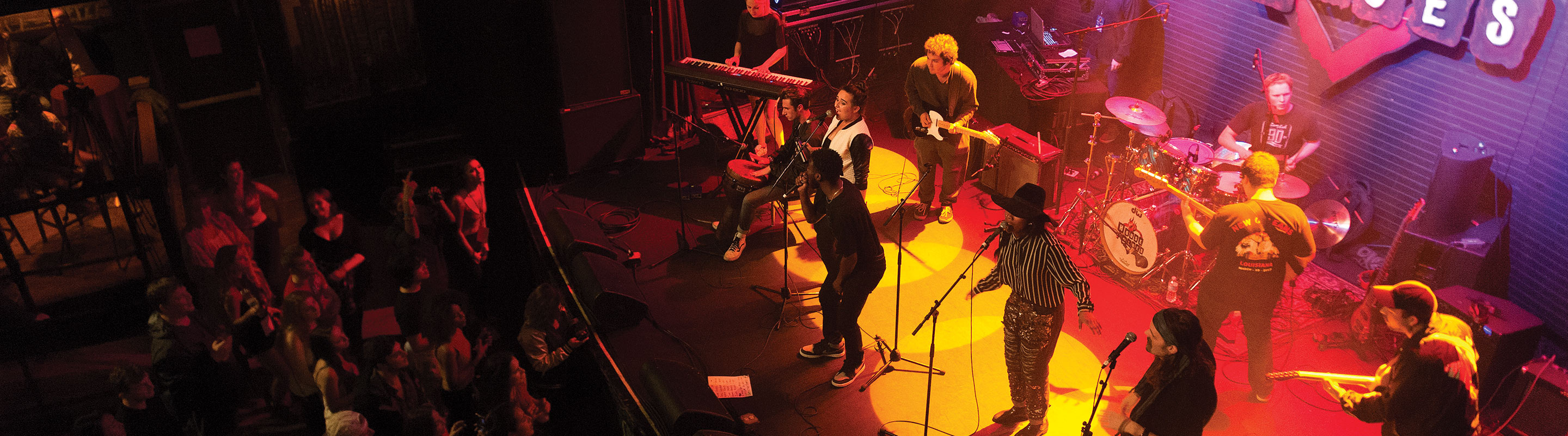 Students performing at House of Blues
