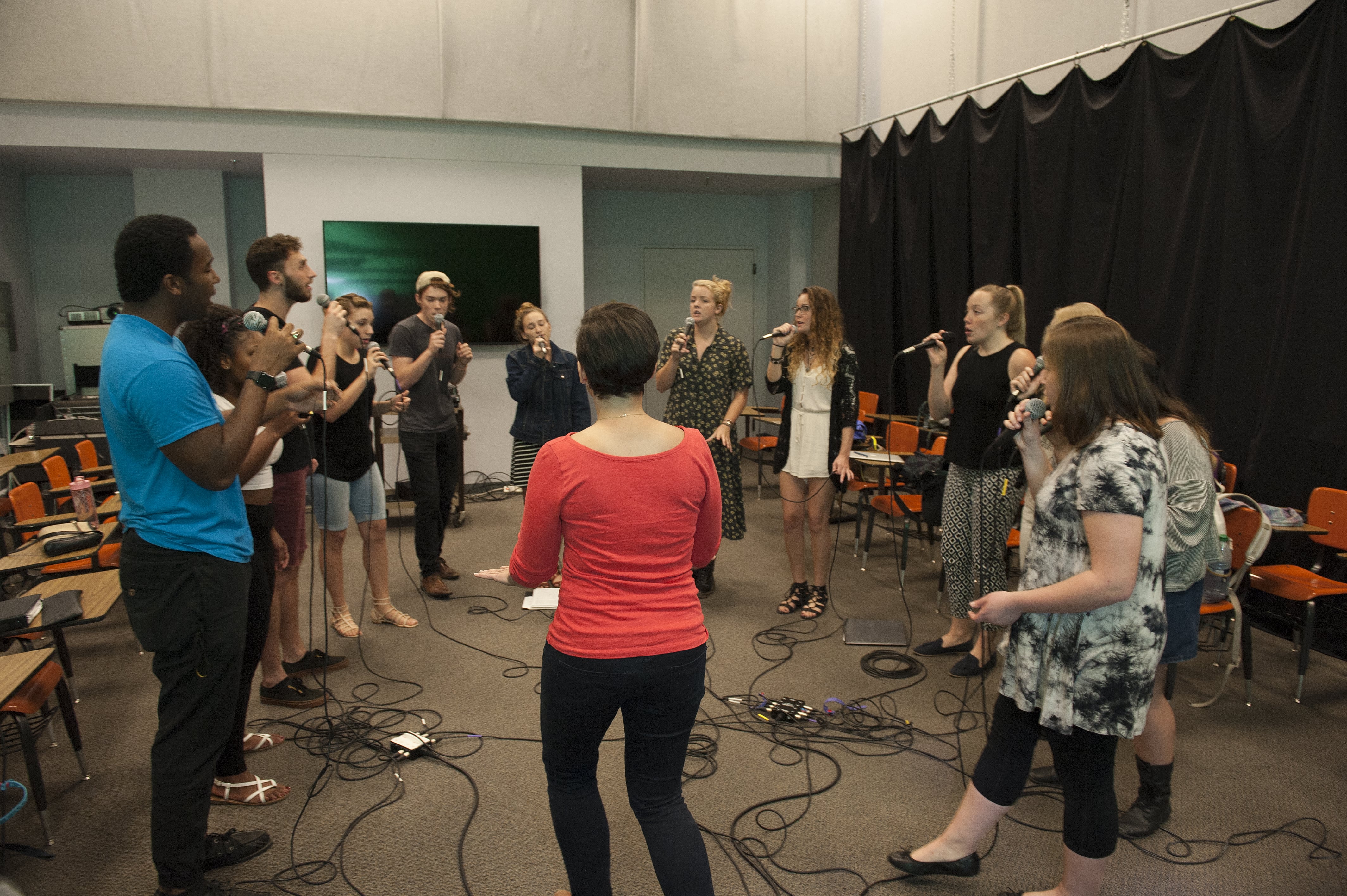 student jazz vocal ensemble