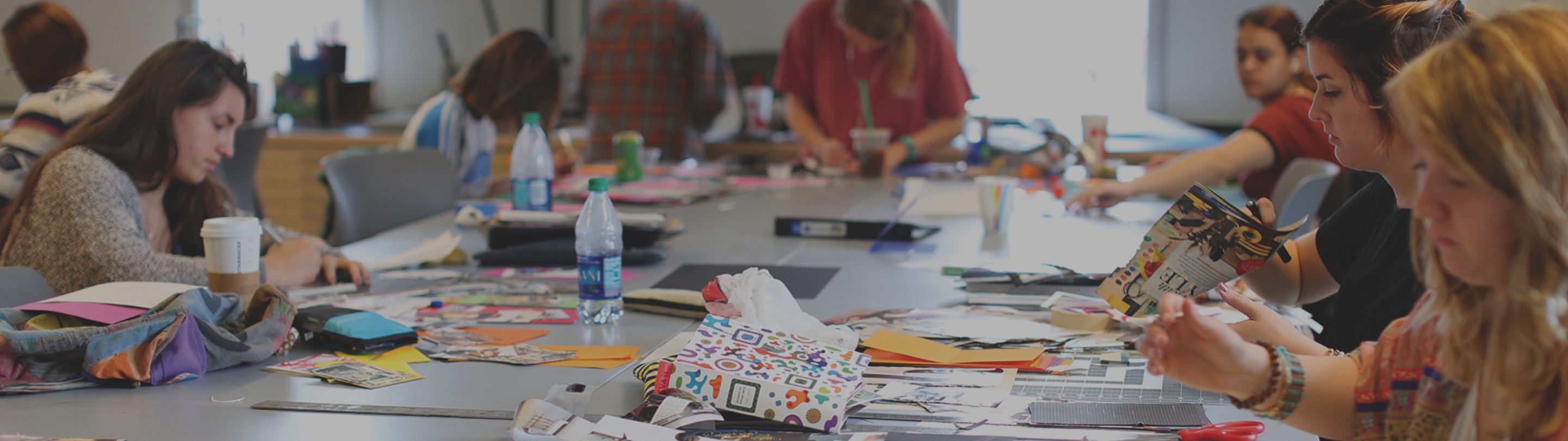 Design students at work