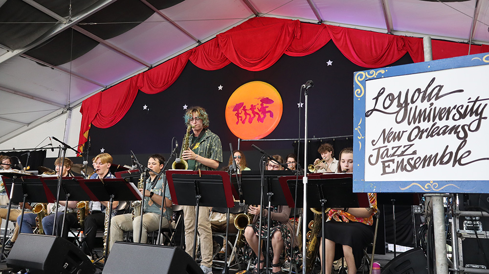 Loyola at Jazz Fest